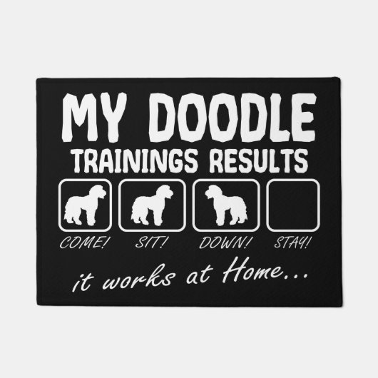 Australian Labradole Doodle Dog Funny Design Deurmat (Voorkant)