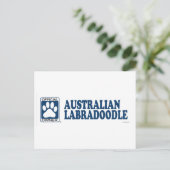 Australian Labradoodle Blue Briefkaart (Staand voorkant)