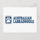Australian Labradoodle Blue Briefkaart (Voorkant)