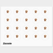 Australian Labradoodle Ronde Sticker (Vel)
