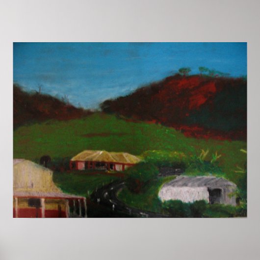 Australian Landscape-Chapman Valley, Geraldton Poster (Voorkant)