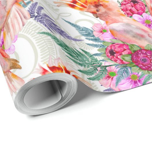 Australian Major Mitchell Cockato Cadeaupapier (Rol Hoek)