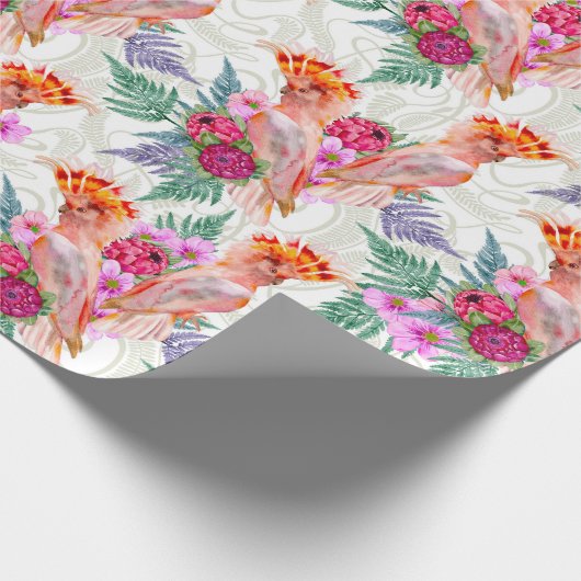 Australian Major Mitchell Cockato Cadeaupapier (Hoek)