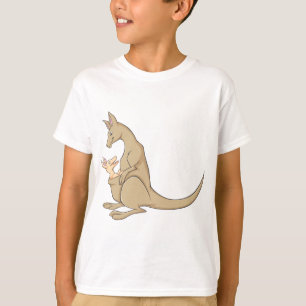 Australian Mama Kangaroo en Baby Joey T-shirt