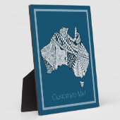 Australian Map Art Plaque Fotoplaat (Zijkant)