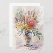 Australian Native Florals, Birthdays, Bedankkaart (Voorkant / Achterkant)