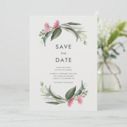 Australian Native Gum Blossom Save the Date