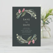 Australian Native Gum Blossom Save the Date (Staand voorkant)