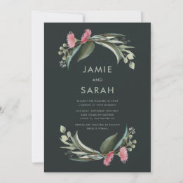 Australian Native Gum Blossom Wedding Invitation Kaart