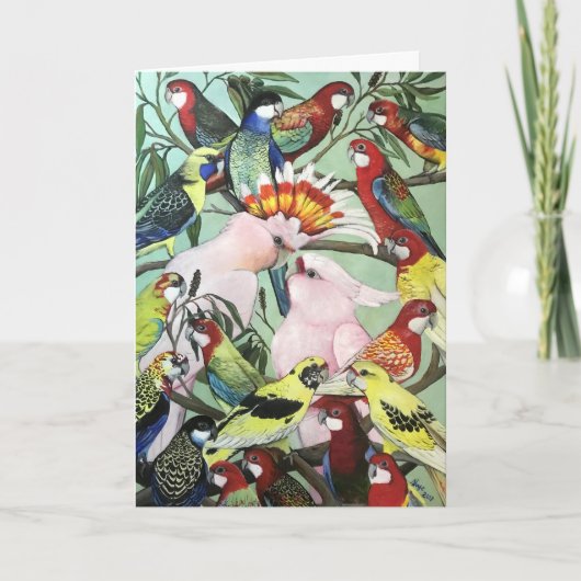 Australian Natives Christmas Kaart (Voorkant)