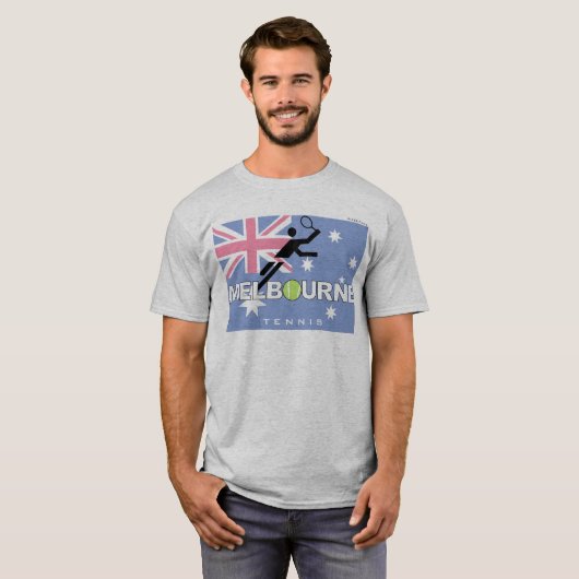 Australian Open Tennis Melbourne  T-Shirt (Voorkant volledig)