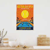 Australian Open Tennis Poster Zomer Slam, Vet (Keuken)