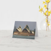 Australian Opera House Notecard Kaart (Gele Bloem)