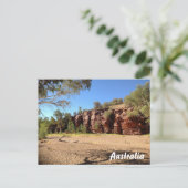 Australian outback briefkaart - Trephina Gorge (Staand voorkant)