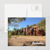 Australian outback briefkaart - Trephina Gorge (Voorkant / Achterkant)