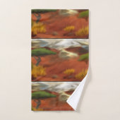 Australian Outback Dawn Abstracte Art Bad Handdoek (Handdoek)