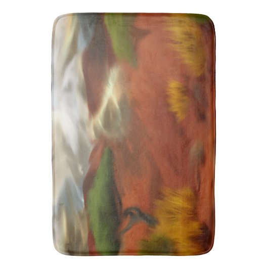 Australian Outback Dawn Abstracte Art Badmat (Voorkant Verticaal)