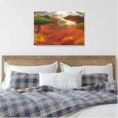 Australian Outback Dawn Abstracte Art Canvas Afdruk (Insitu (Slaapkamer))