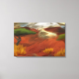 Australian Outback Dawn Abstracte Art Canvas Afdruk