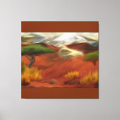 Australian Outback Dawn Abstracte Art Canvas Afdruk (Voorkant)