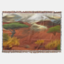 Australian Outback Dawn Abstracte Art Deken
