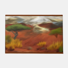 Australian Outback Dawn Abstracte Art Deurmat