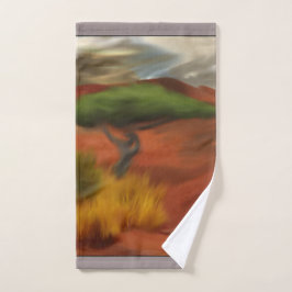 Australian Outback Dawn Abstracte Art Handdoek