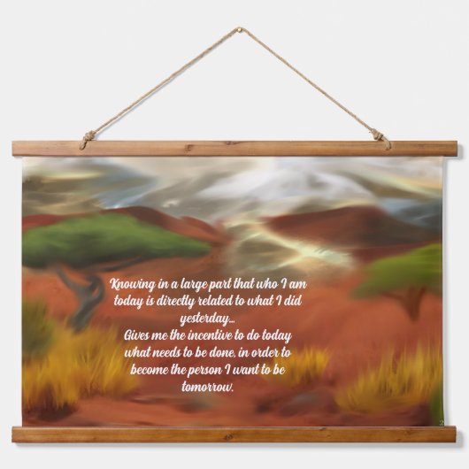 Australian Outback Dawn Abstracte Art Hangend Wandkleed (Voorkant)