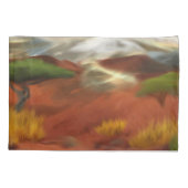 Australian Outback Dawn Abstracte Art Kussensloop (Achterkant)