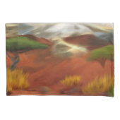 Australian Outback Dawn Abstracte Art Kussensloop (Voorkant)