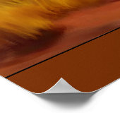 Australian Outback Dawn Abstracte Art Poster (Hoek)