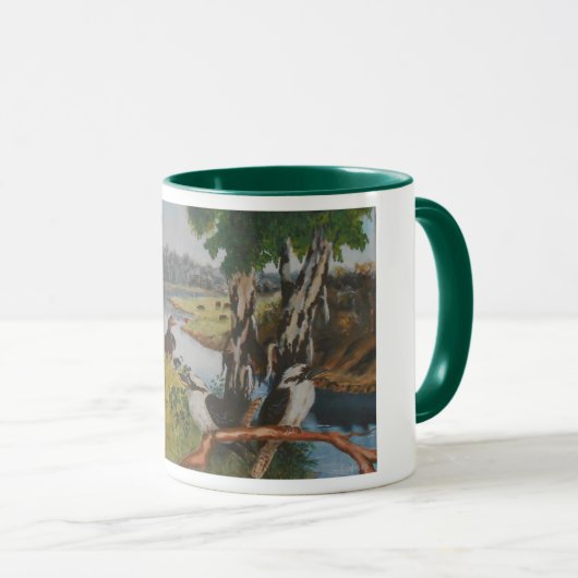 Australian Outback Mok - Origineel Kunstwerk (Voorkant rechts)