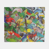 Australian Parakeets Fleece Blanket (Voorkant (Horizontaal))