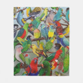 Australian Parakeets Fleece Blanket Deken (Voorkant)
