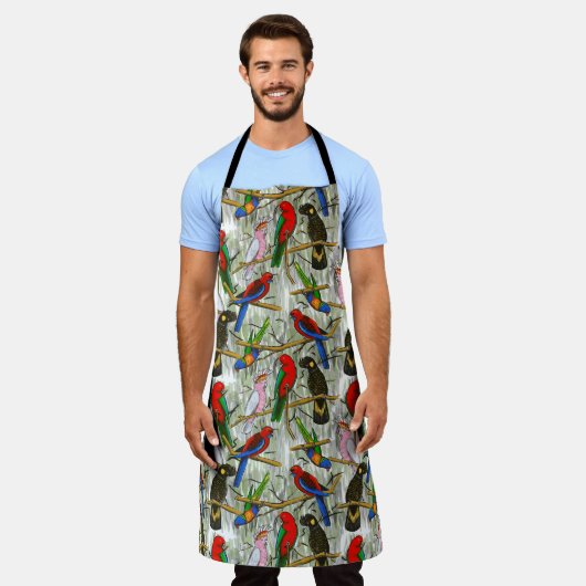 Australian Parrots Apron Schort (Gedragen)
