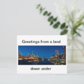 Australian Post Card Melbourne City Briefkaart (Staand voorkant)