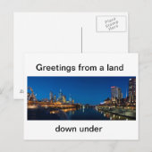 Australian Post Card Melbourne City Briefkaart (Voorkant / Achterkant)