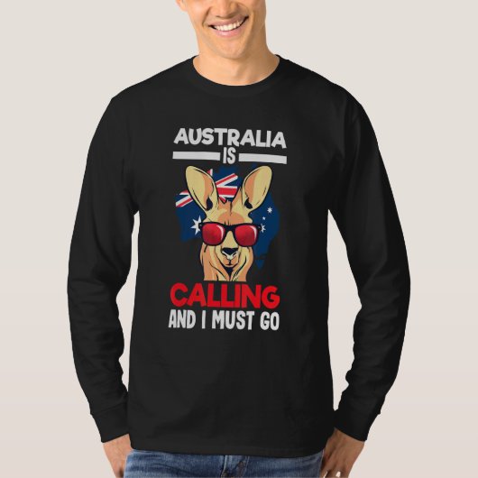 Australian Pride Kangaroo Australië roept op T-shirt (Voorkant)