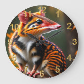 Australian Quoll, Wall Clock Grote Klok (Voorkant)