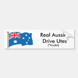 Australian - Real Aussies Drive Utes - versie VS Bumpersticker