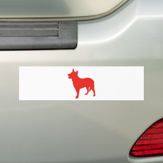 Australian Red Heeler Bumpersticker (Op auto)
