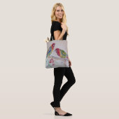 Australian Red Rosella Parrot Waterverf art Tote Bag (Op model)