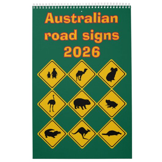 Australian road signs 2026 kalender (Hoes)