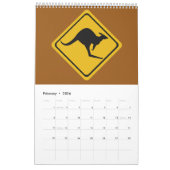 Australian road signs 2026 kalender (Feb 2026)