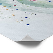 Australian Rosella Parrot Waterverf art Poster (Hoek)