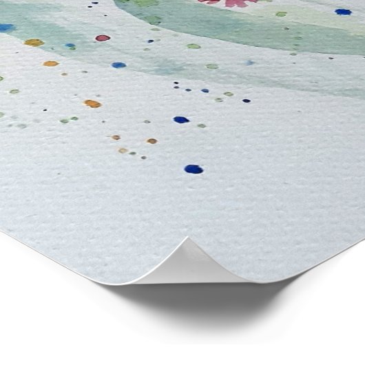 Australian Rosella Parrot Waterverf art Poster (Hoek)