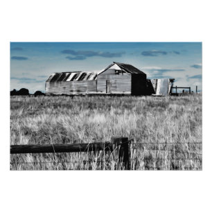 Australian Rural Relic Foto Uitbreiding Afdruk