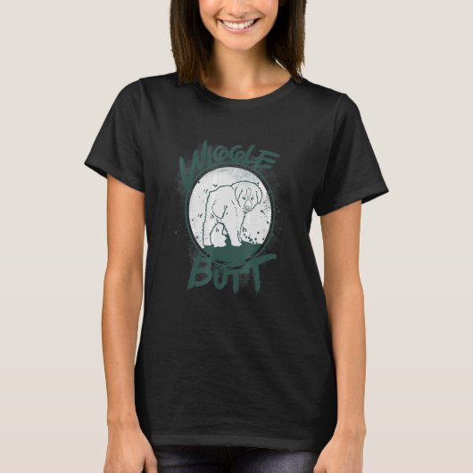 Australian Shepard Dog Wiggle T-shirt (Voorkant)