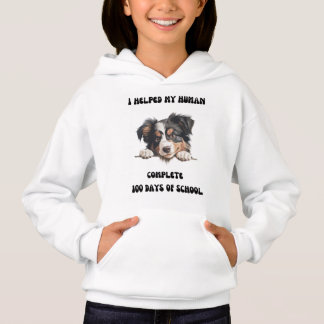 Australian Shepherd 100 dagen schoolhoodie