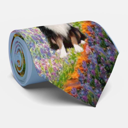 Australian Shepherd 2 - Tuin Stropdas (Opgerold)